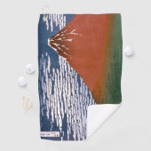 赤富士、赤富士山火山葛飾北斎 ゴルフタオル (インサイチュ)