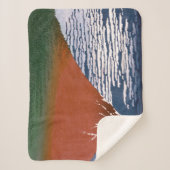 赤富士、赤富士山火山葛飾北斎 シェルパブランケット (正面)