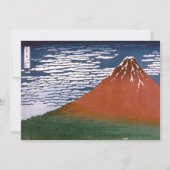 赤富士、赤富士山火山葛飾北斎 シーズンカード (正面)