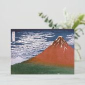 赤富士、赤富士山火山葛飾北斎 シーズンカード (スタンド正面)