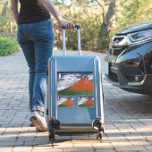 赤富士、赤富士山火山葛飾北斎 シール (スーツケースインサイチュ)