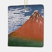 赤富士、赤富士山火山葛飾北斎 セラミックオーナメント (左)