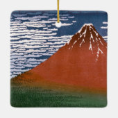 赤富士、赤富士山火山葛飾北斎 セラミックオーナメント (裏面)