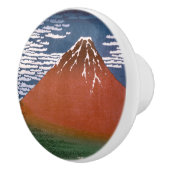 赤富士、赤富士山火山葛飾北斎 セラミックノブ (右)