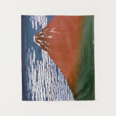 赤富士、赤富士山火山葛飾北斎 タペストリー (正面)