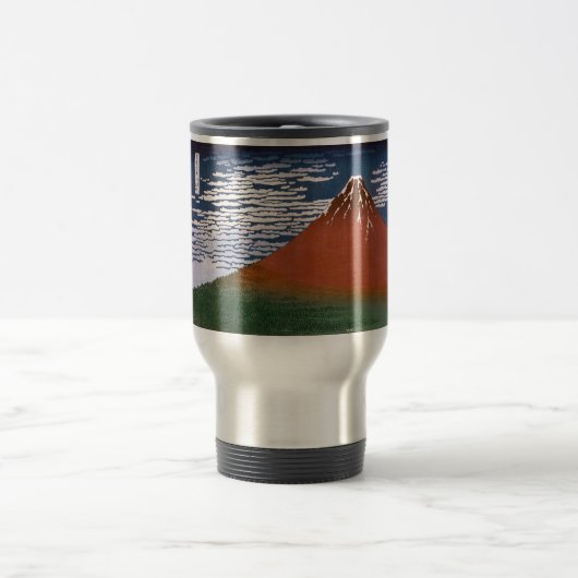 赤富士、赤富士山火山葛飾北斎 トラベルマグ (中央)