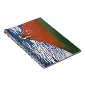 赤富士、赤富士山火山葛飾北斎 ノートブック (右側)