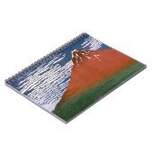 赤富士、赤富士山火山葛飾北斎 ノートブック (左側)