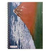 赤富士、赤富士山火山葛飾北斎 ノートブック (正面)