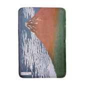 赤富士、赤富士山火山葛飾北斎 バスマット (正面縦)