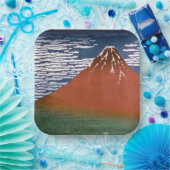 赤富士、赤富士山火山葛飾北斎 ペーパープレート (パーティー)