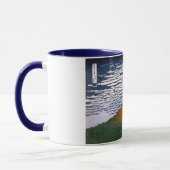 赤富士、赤富士山火山葛飾北斎 マグカップ (左)