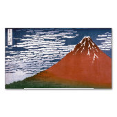 赤富士、赤富士山火山葛飾北斎 マグネット名刺 (正面)