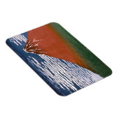 赤富士、赤富士山火山葛飾北斎 マグネット (右側)