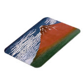 赤富士、赤富士山火山葛飾北斎 マグネット (左側)