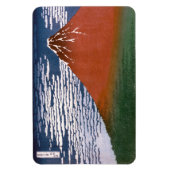 赤富士、赤富士山火山葛飾北斎 マグネット (縦)