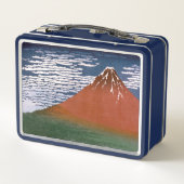 赤富士、赤富士山火山葛飾北斎 メタルランチボックス (裏面)