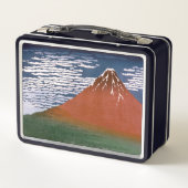 赤富士、赤富士山火山葛飾北斎 メタルランチボックス (裏面)