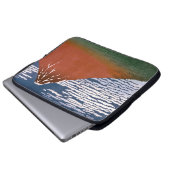 赤富士、赤富士山火山葛飾北斎 ラップトップスリーブ (正面下部)