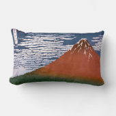 赤富士、赤富士山火山葛飾北斎 ランバークッション (正面)