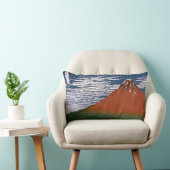 赤富士、赤富士山火山葛飾北斎 ランバークッション (椅子)