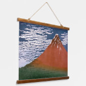 赤富士、赤富士山火山葛飾北斎 吊り下げ型タペストリー (傾斜あり)