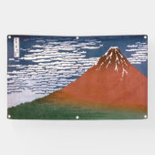 赤富士、赤富士山火山葛飾北斎 横断幕 (横)