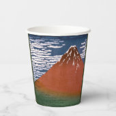 赤富士、赤富士山火山葛飾北斎 紙コップ (裏面)