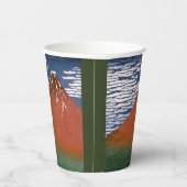 赤富士、赤富士山火山葛飾北斎 紙コップ (右)