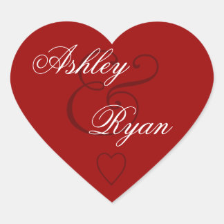 赤封筒用シール結婚ズ ハートシール