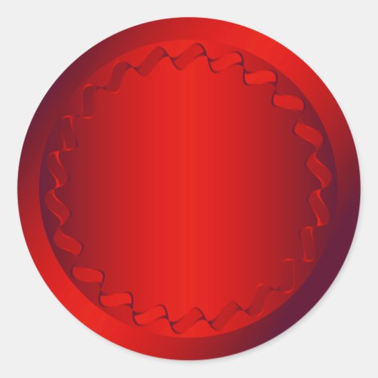 赤封筒用シール ラウンドシール (正面)