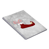 赤小妖精や小人シューズとキャンディカンの《写真》ぼけ味背景 ノートブック (右側)