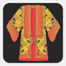 赤小物ステッカー スクエアシール