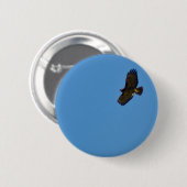 赤尾のタカ 缶バッジ (正面&裏面)