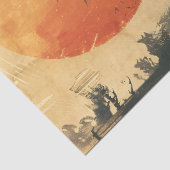 赤尾のホークの水色のイラストレーションの分離 薄葉紙 (詳細)