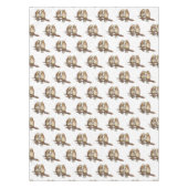 赤尾のホークラブバード雪のクリスマスホリデー テーブルクロス (正面)