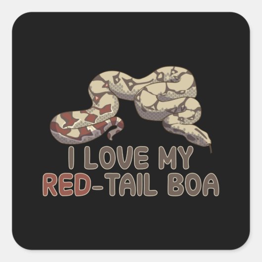 赤尾のボアが大好き スクエアシール (正面)