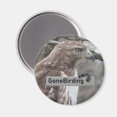 赤尾ホーク野鳥観察磁石 マグネット (正面/裏面)