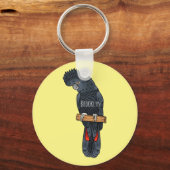 赤尾黒尾尾鳥まんが キーホルダー (正面)