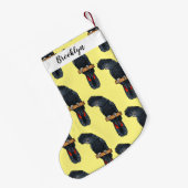 赤尾黒尾尾鳥まんが スモールクリスマスストッキング (裏面 (吊り時))