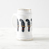 赤尾黒尾尾鳥まんが ビールジョッキ (正面左)