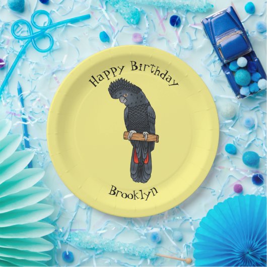 赤尾黒尾尾鳥まんが ペーパープレート (パーティー)