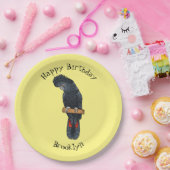 赤尾黒尾尾鳥まんが ペーパープレート (パーティー)