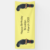 赤尾黒尾尾鳥まんが 横断幕 (縦)