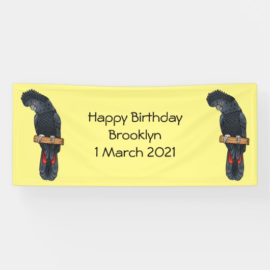 赤尾黒尾尾鳥まんが 横断幕 (横)