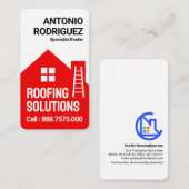 赤屋根建物屋根サービス 名刺 (正面/裏面)