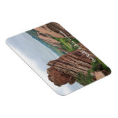 赤岩を取り囲む岩層と岩場 マグネット (右側)