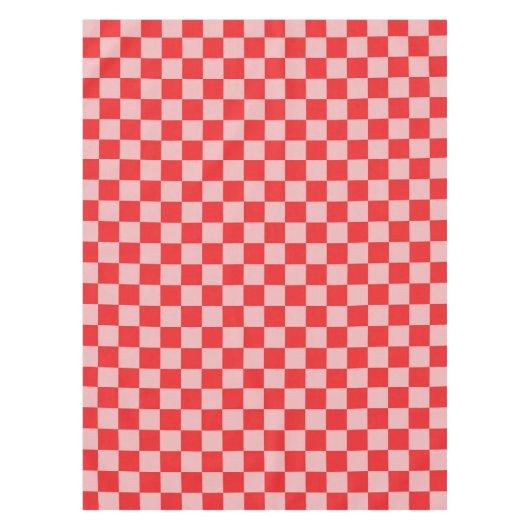 赤市松模様にとピンクのテーブルクロス テーブルクロス (正面)