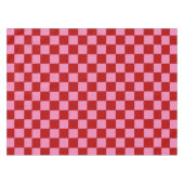 赤市松模様にとホットピンク テーブルクロス (正面(横))