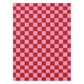 赤市松模様にとホットピンク テーブルクロス (正面)
